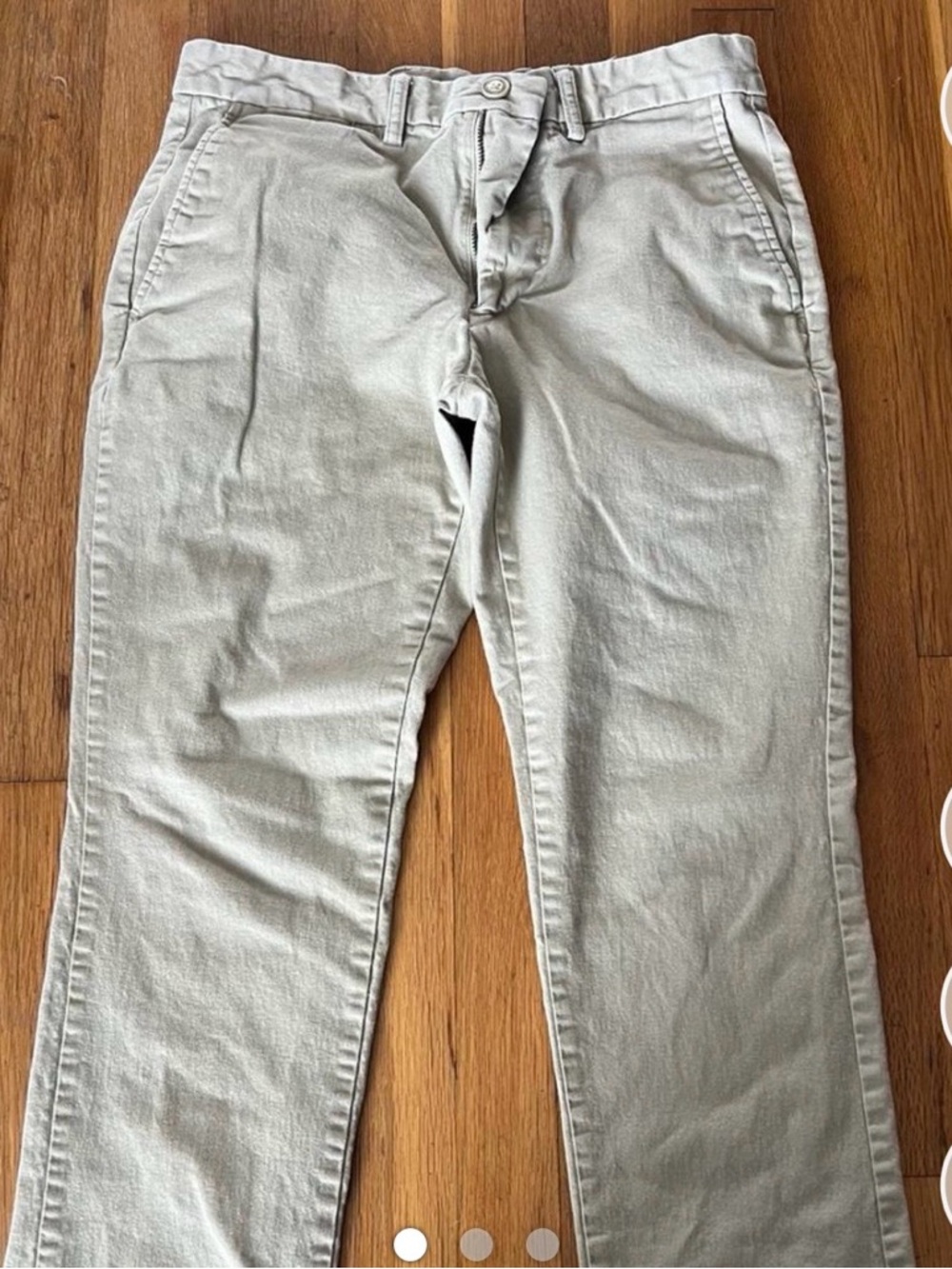 Old Navy Light Gray Ultimate Straight Chinos